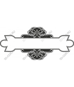 Vintage ornamental banner