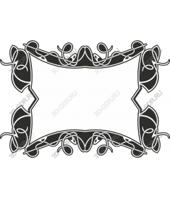 Vintage decorative frame