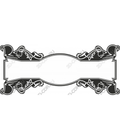 Elegant vintage floral frame