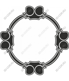 Vintage decorative frame