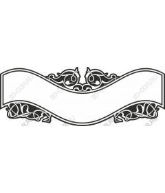  Vintage ornamental banner