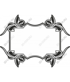  Elegant floral frame
