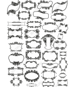 Набор старинных декоративных рамок