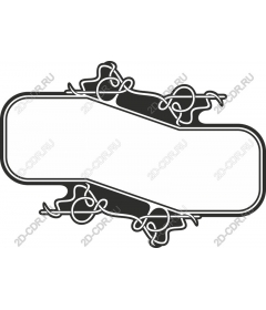 Elegant, decorative black and white frame