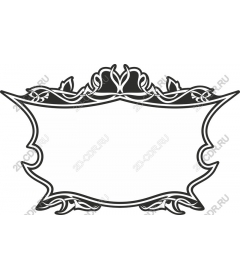 Exquisite frame of leaves