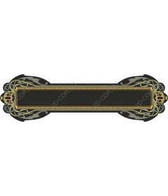 Vintage ornamental banner