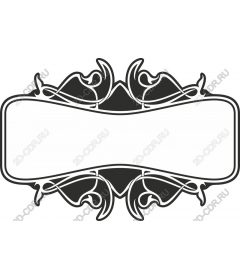 Elegant decorative flower frame