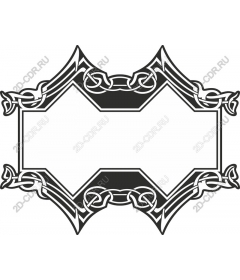 Exquisite decorative frame with patterns