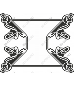  Decorative frame art Nouveau