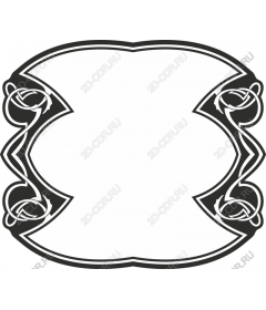 Elegant vintage black frame-Kontur