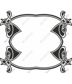 Decorative frame art Nouveau