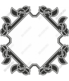  Decorative frame with Celtic knot