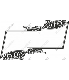 Intricate decorative frame with vines