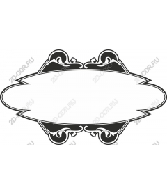  Elegant black and white decorative frame