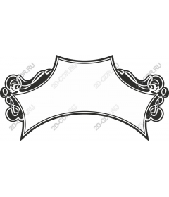 Decorative vintage frame for labels