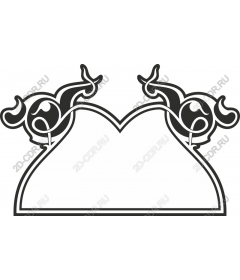  Charming horned frame