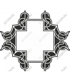  Frame with ornamental pattern