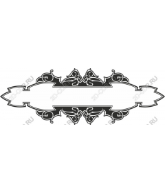  Vintage ornamental banner