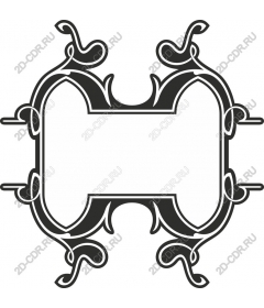  Elegant decorative frame with a motifs