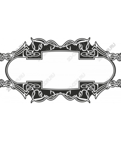 Decorative vintage frame