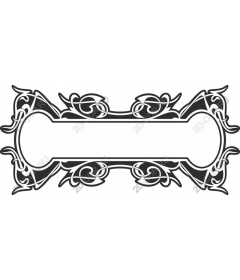 Elegant decorative flower frame