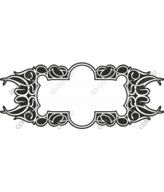 Vintage floral frame