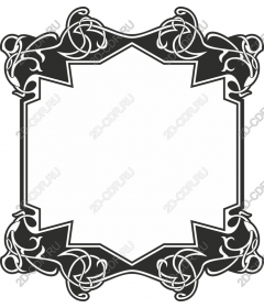 Decorative vintage frame