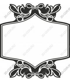 Elegant decorative flower frame