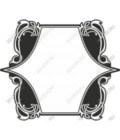 Vintage decorative frame