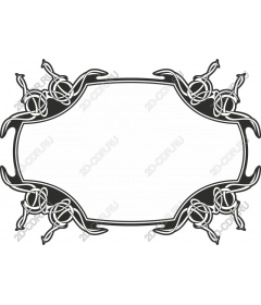 Elegant decorative frame