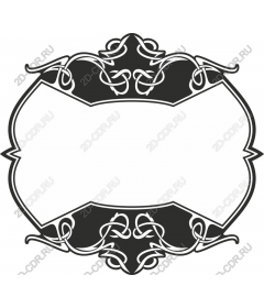 Vintage decorative frame