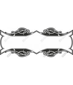 Vintage decorative frame