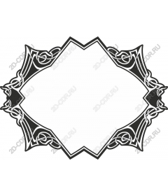  Elegant frame with Celtic knot