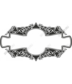 Vintage ornamental banner