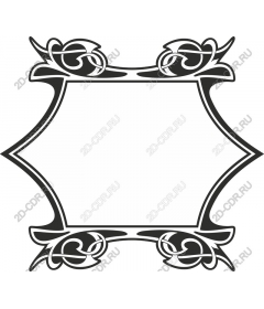  Elegant ornamental frame with roses