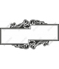 Elegant decorative frame