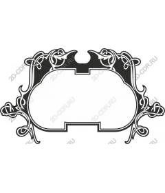  Elegant frame in vintage style with ornament