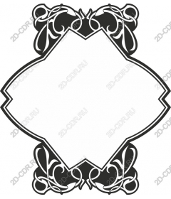  Elegant, decorative black frame