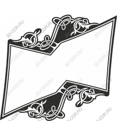 Intricate floral frame