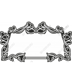 Elegant decorative frame