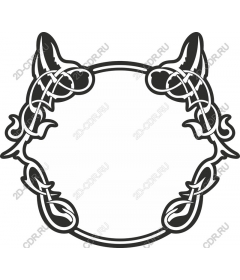  Decorative frame with Celtic knot