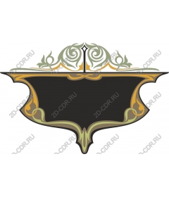 Vintage ornamental banner