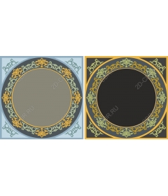 Decorative round frame