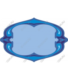  Elegant blue decorative frame