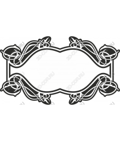  Elegant frame of twisted vines