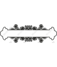 Elegant floral border