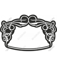  Decorative frame ornament from vine
