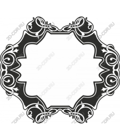 Vintage decorative frame