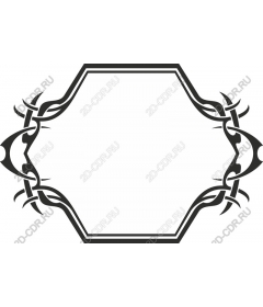  Elegant frame Tribal Octagon