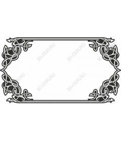 Decorative floral frame